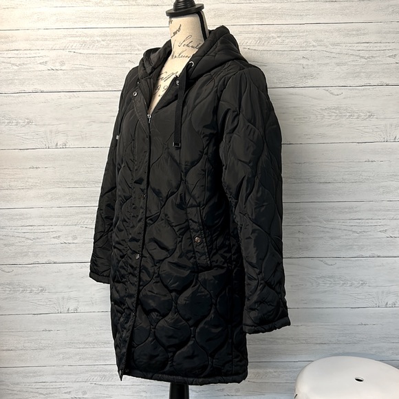 NWOT Woman’s Onion Quilted Jacket with Hood by S.E.B. By SEBBY - Picture 7 of 11
